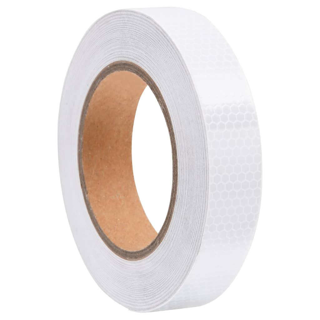 vidaXL Reflective Tape 2.5 cm x 20 m PVC White