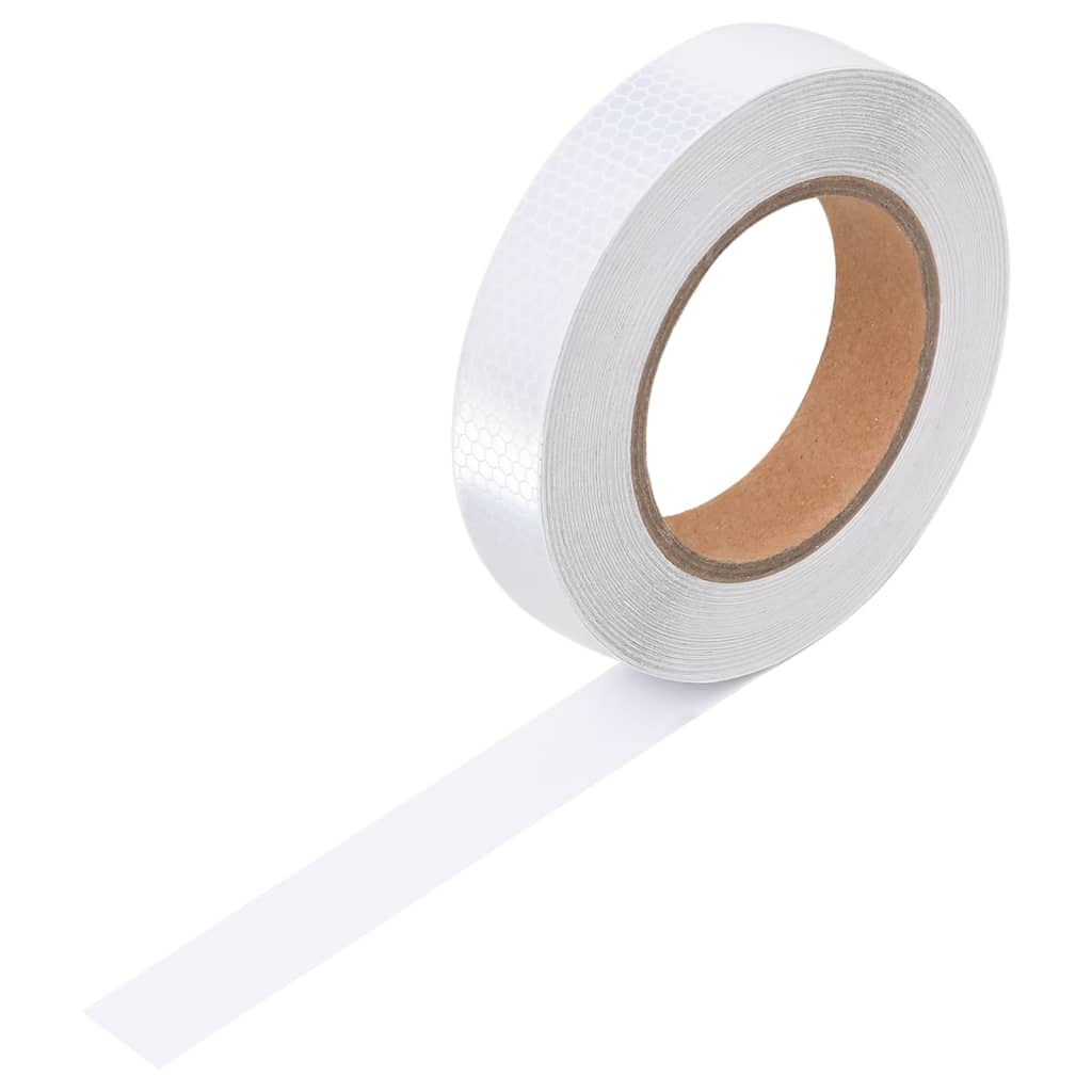 vidaXL Reflective Tape 2.5 cm x 20 m PVC White