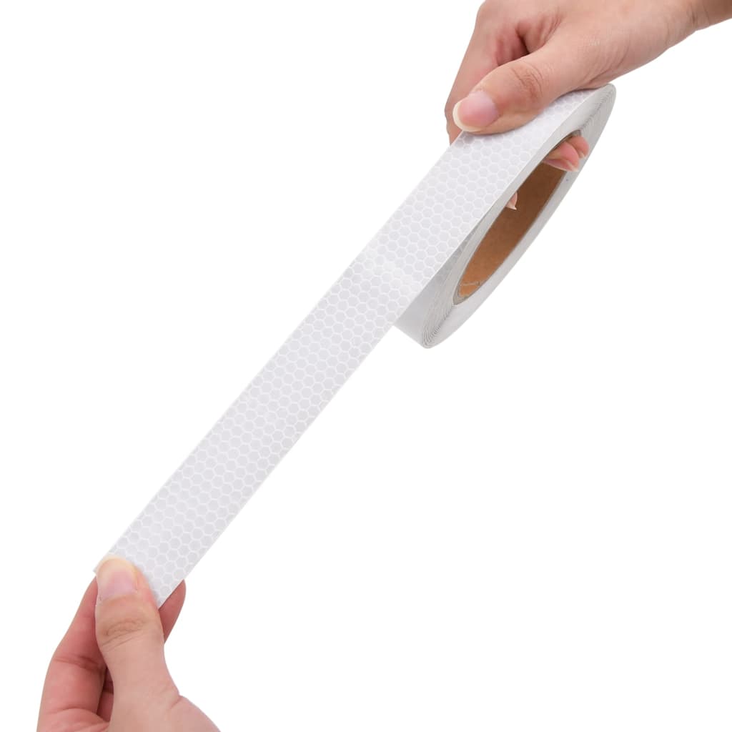vidaXL Reflective Tape 2.5 cm x 20 m PVC White