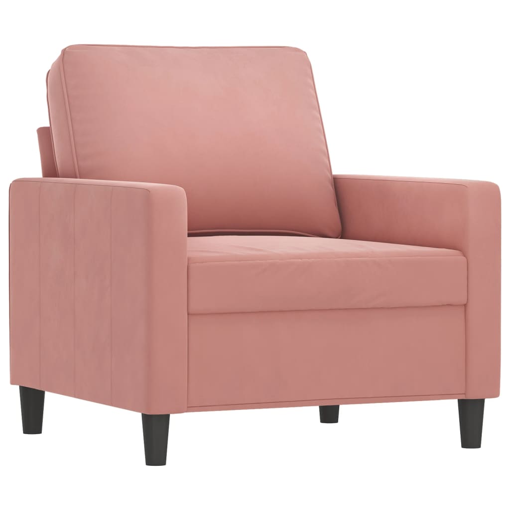 vidaXL Armchair 60 cm velvet dark grey