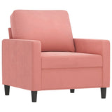 vidaXL Armchair 60 cm velvet dark grey