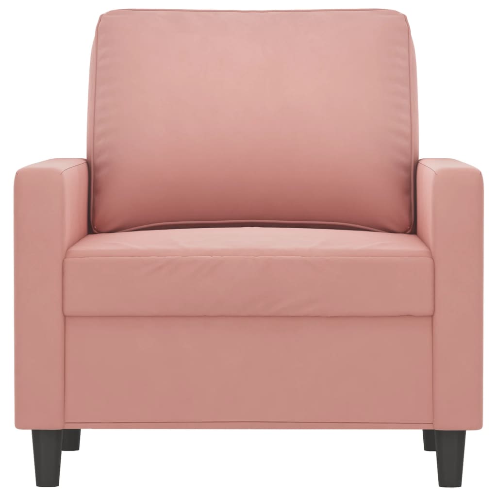 vidaXL Armchair 60 cm velvet dark grey
