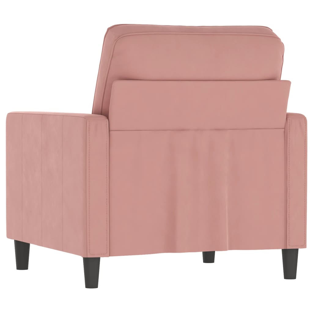 vidaXL Armchair 60 cm velvet dark grey