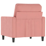 vidaXL Armchair 60 cm velvet dark grey