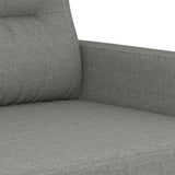 vidaXL Armchair 60 cm Fabric Light Gray