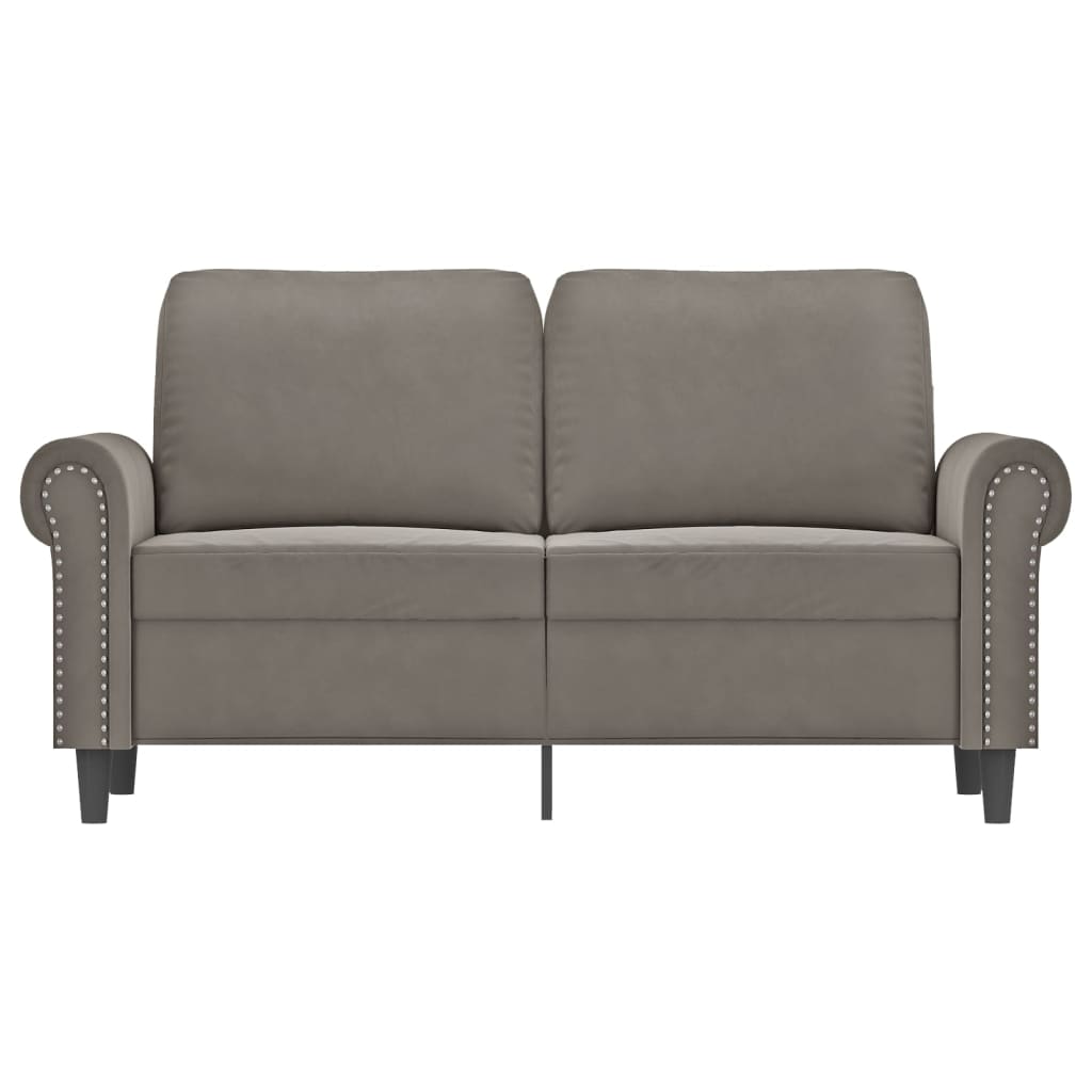 vidaXL Fauteuil 60 cm fluweel lichtgrijs