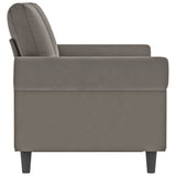 vidaXL Fauteuil 60 cm fluweel lichtgrijs