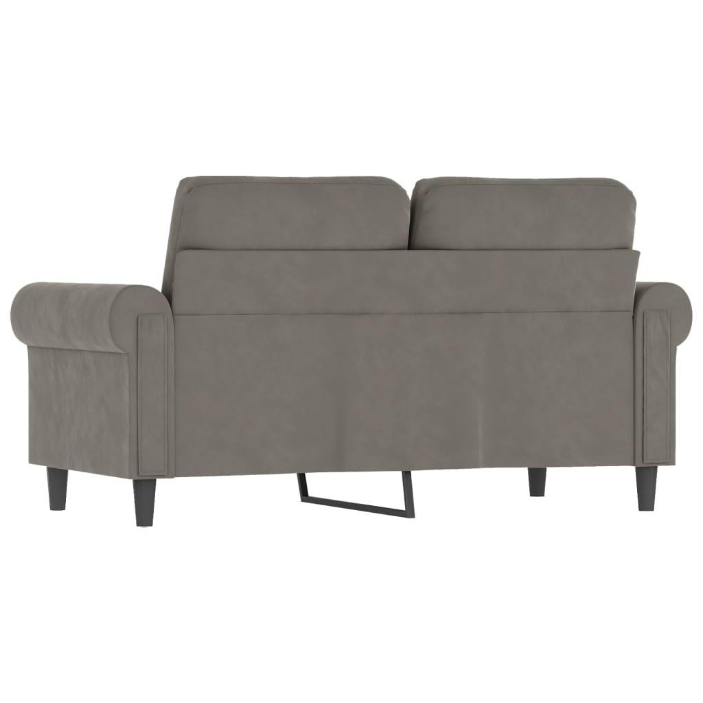 vidaXL Fauteuil 60 cm fluweel lichtgrijs