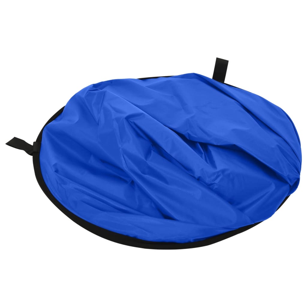 vidaXL Studio Collapsible Backdrop 2-in-1 Oval 200x150 cm Green and Blue