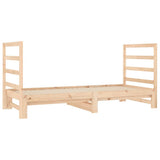 vidaXL Slaapbank uitschuifbaar massief grenenhout 2x(90x190) cm