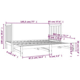 vidaXL Slaapbank uitschuifbaar massief grenenhout 2x(90x190) cm