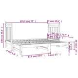 vidaXL Slaapbank uitschuifbaar massief grenenhout 2x(90x190) cm