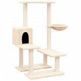 vidaXL Cat Tree with Sisal Scratching Posts 94.5 cm Cream