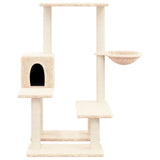 vidaXL Cat Tree with Sisal Scratching Posts 94.5 cm Cream