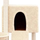 vidaXL Cat Tree with Sisal Scratching Posts 96 cm Cream
