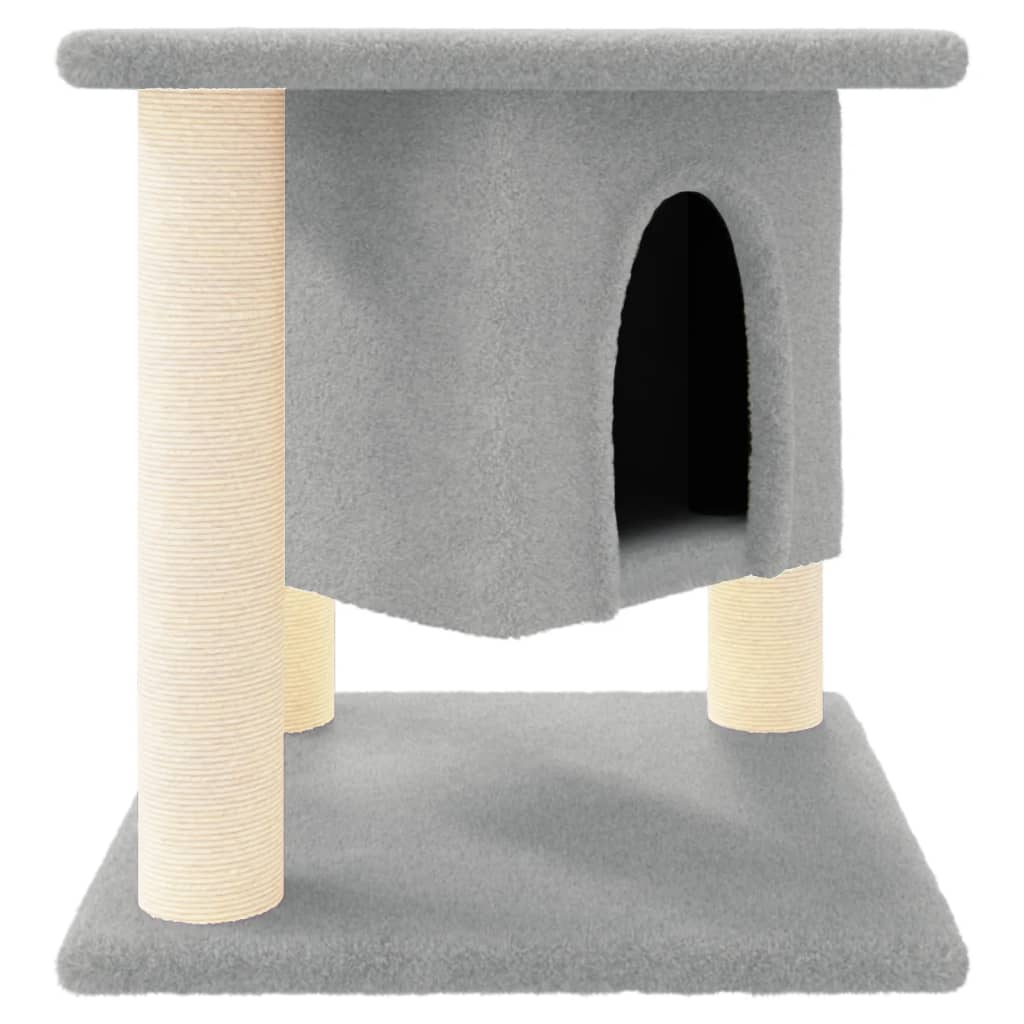vidaXL Kattenmeubel met sisal krabpalen 37 cm crèmekleurig