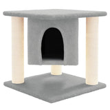 vidaXL Kattenmeubel met sisal krabpalen 37 cm crèmekleurig