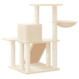 vidaXL Kattenmeubel met sisal krabpalen 82 cm crèmekleurig