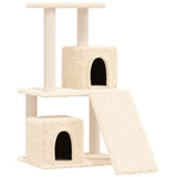 vidaXL Cat tree with sisal scratching posts 82 cm cream
