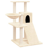 vidaXL Meuble de jardin avec palettes en sisal 82 cm crème jaune