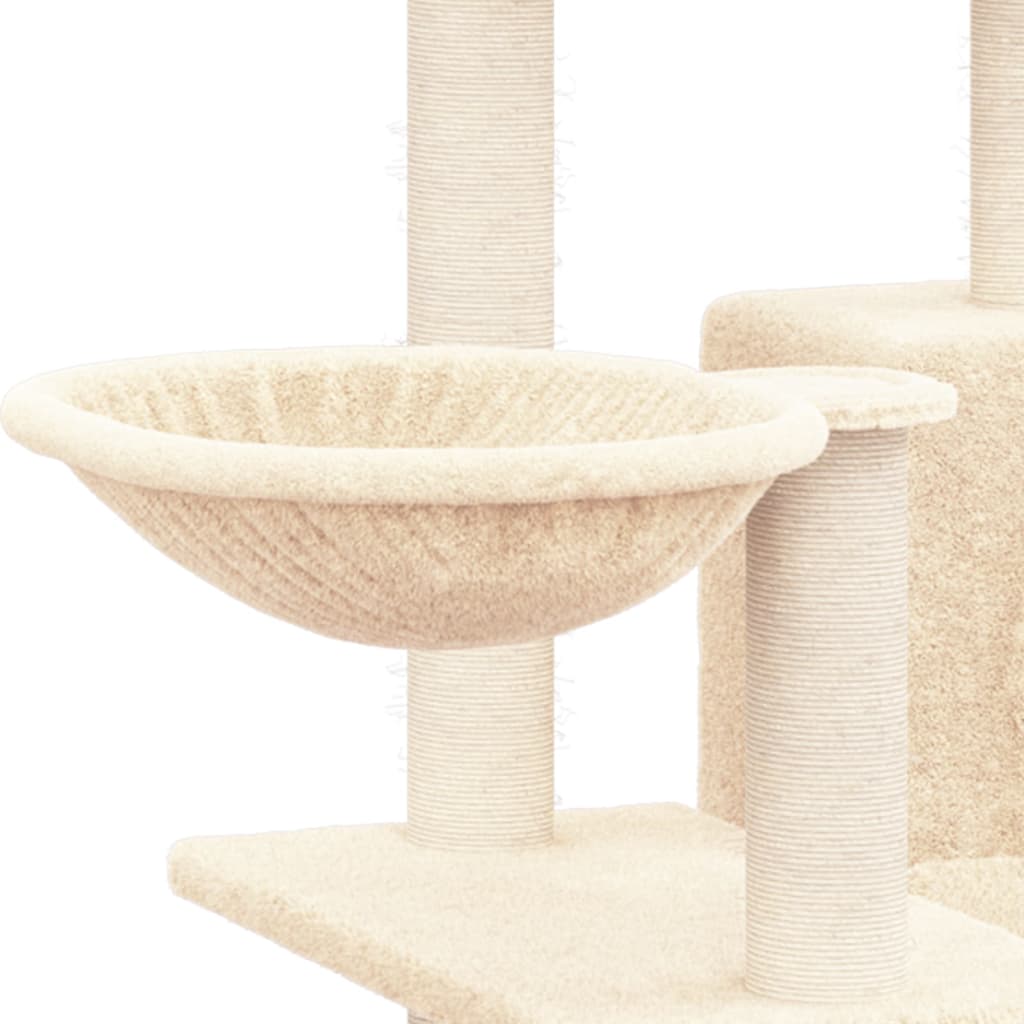 vidaXL Meuble de jardin avec palettes en sisal 82 cm crème jaune