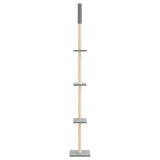 vidaXL Cat Tree Floor-to-Ceiling 267.5-297.5 cm Light Grey