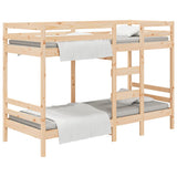 vidaXL Bunk Bed Frame without Mattress Solid Pine Wood 90x200 cm