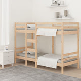vidaXL Bunk Bed Frame without Mattress Solid Pine Wood 90x200 cm