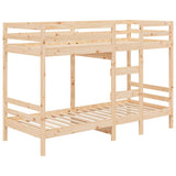 vidaXL Bunk Bed Frame without Mattress Solid Pine Wood 90x200 cm