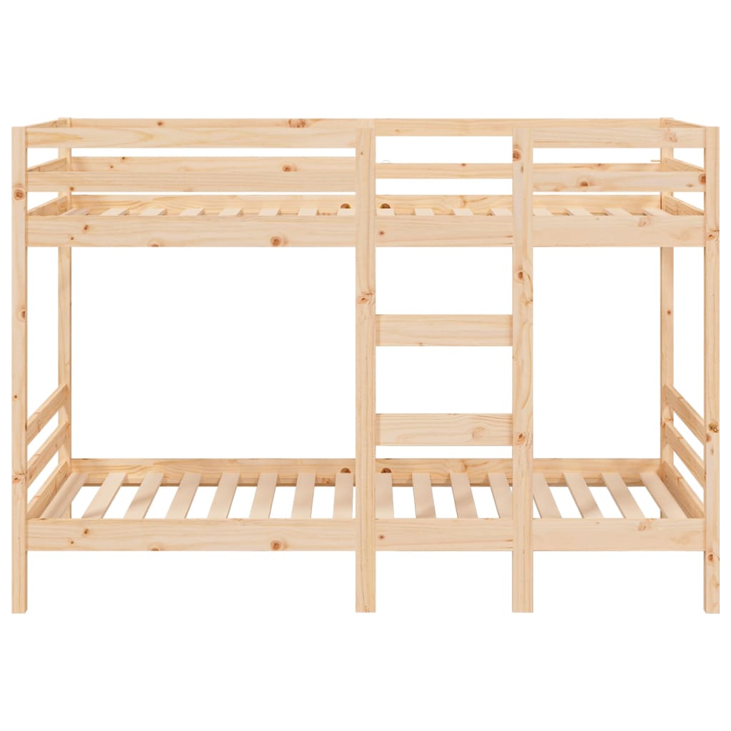 vidaXL Bunk Bed Frame without Mattress Solid Pine Wood 90x200 cm