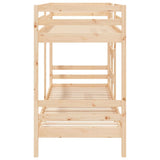 vidaXL Bunk Bed Frame without Mattress Solid Pine Wood 90x200 cm