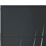 vidaXL Gate with Grass Design 100x75 cm Steel Anthracite