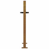 vidaXL Gate grass design 100x75 cm corten steel