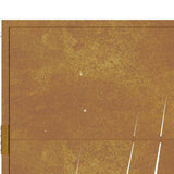 vidaXL Gate grass design 100x75 cm corten steel