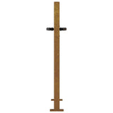 vidaXL Bamboo Design Gate 100x75 cm Corten Steel