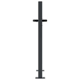 vidaXL Poort 100x75 cm met vierkantontwerp staal antracietkleurig