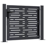 vidaXL Poort 100x75 cm met vierkantontwerp staal antracietkleurig