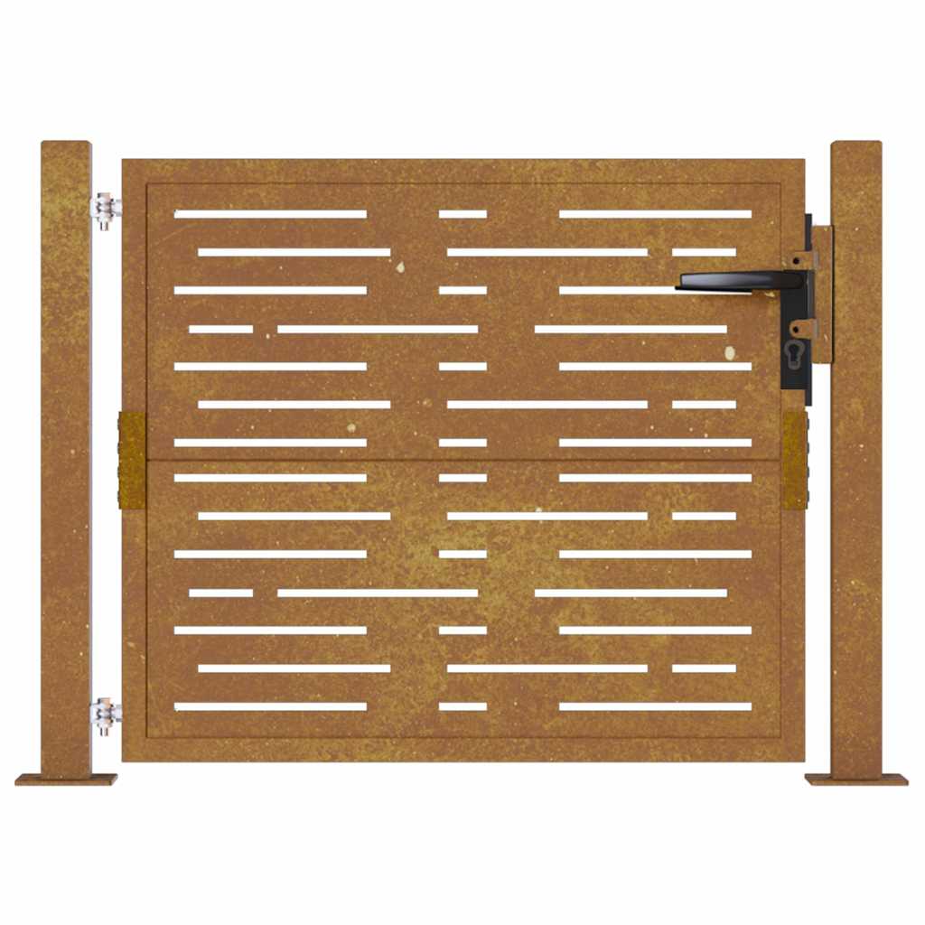 vidaXL Gate square 100x75 cm corten steel