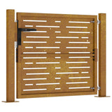 vidaXL Gate square 100x75 cm corten steel