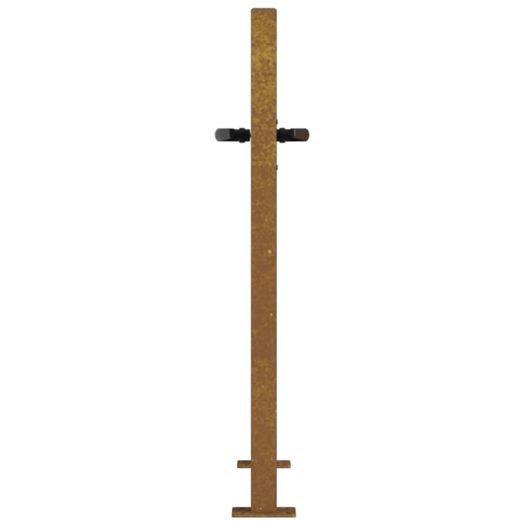 vidaXL Gate square 100x75 cm corten steel