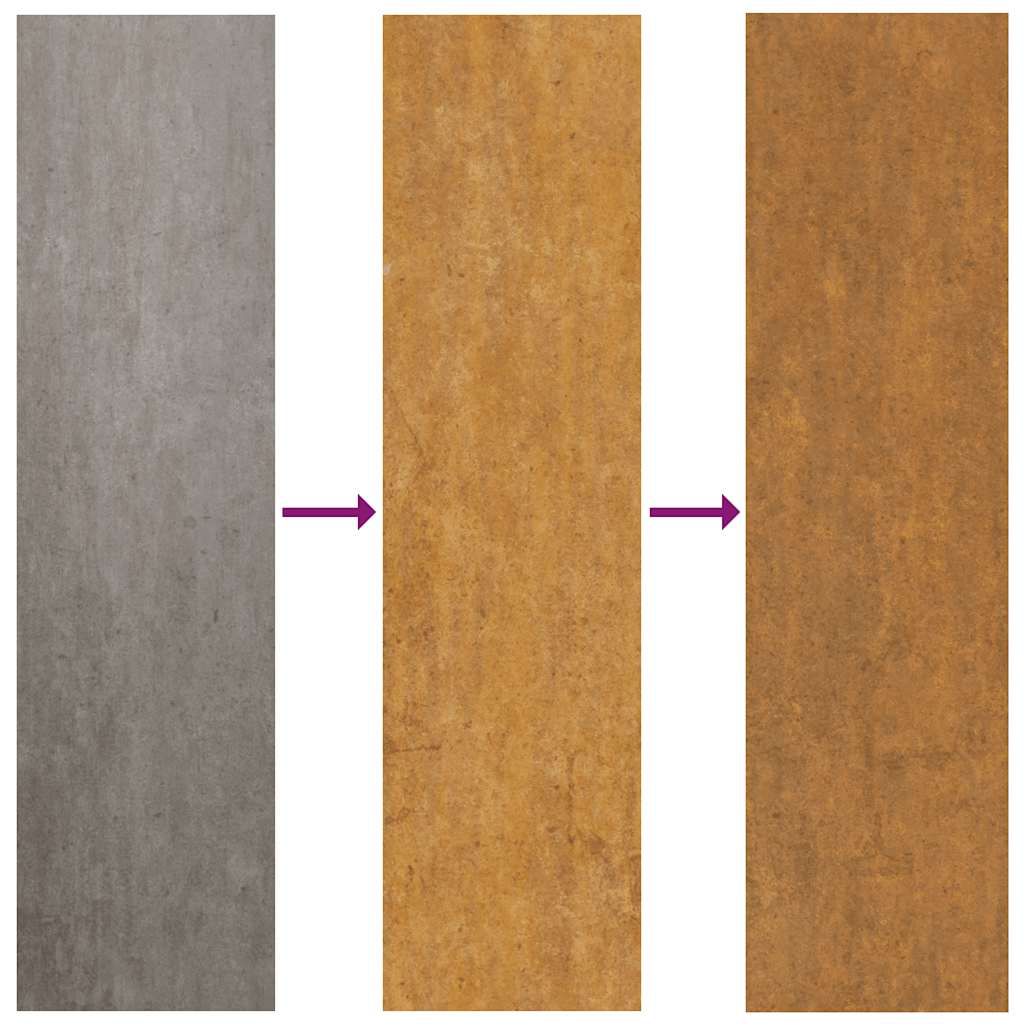 vidaXL Gate square 100x75 cm corten steel