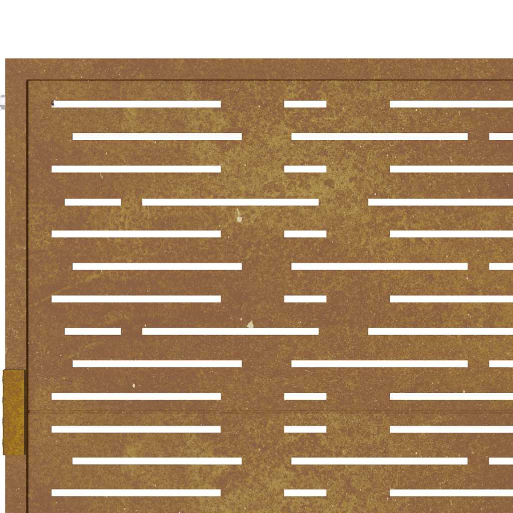 vidaXL Gate square 100x75 cm corten steel