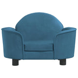 vidaXL Dog Bed 66x40x45 cm velvet blue