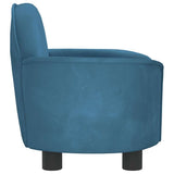vidaXL Dog Bed 66x40x45 cm velvet blue