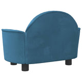 vidaXL Dog Bed 66x40x45 cm velvet blue