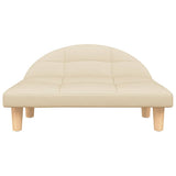 vidaXL Dog Bed 70x52x30 cm Fabric Cream