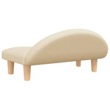 vidaXL Dog Bed 70x52x30 cm Fabric Cream