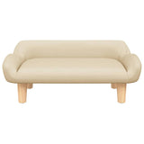 vidaXL Dog Bed 70x40x24 cm fabric cream
