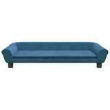 vidaXL Dog bed 100x50x21 cm velvet blue