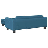 vidaXL Hondenmand met verlengstuk 100x50x30 cm fluweel blauw